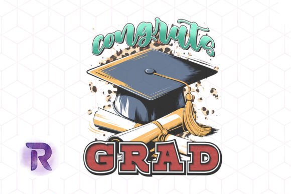 Congrats Grad Sublimation School PNG