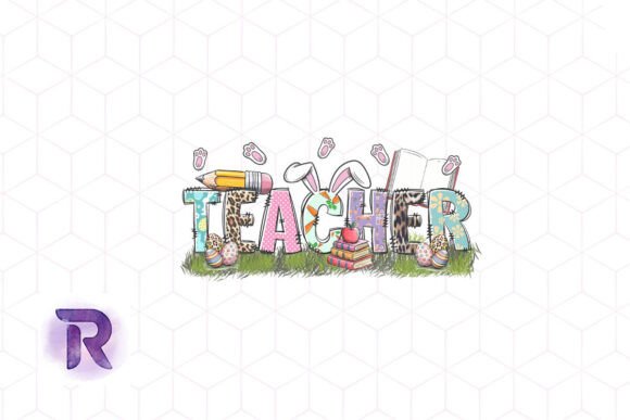 Easter Day Teacher Rabbit Ears PNG