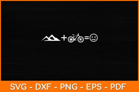 Funny Mountain Cycling Svg Design