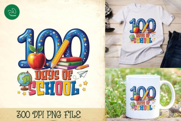 Happy 100 Days of School Funny PNG