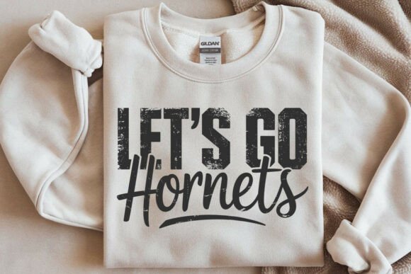 Let's Go Hornets PNG Distressed School Graphics and Crafts