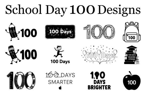 School Day 100 Designs3: Graphics for Crafts