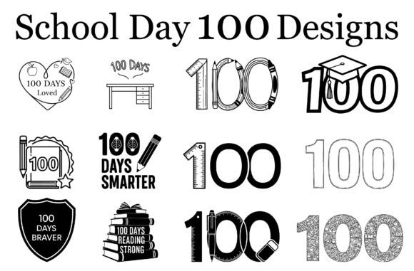 School Day 100 Designs4: Graphics for Creative Crafts