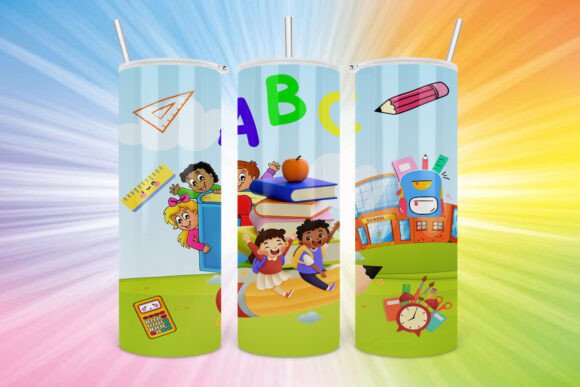 School Kid Tumbler Wrap Design 20oz