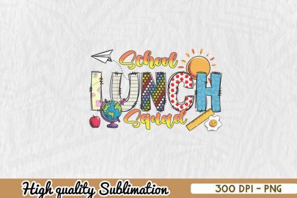 School Lunch Lady Squad PNG Graphics