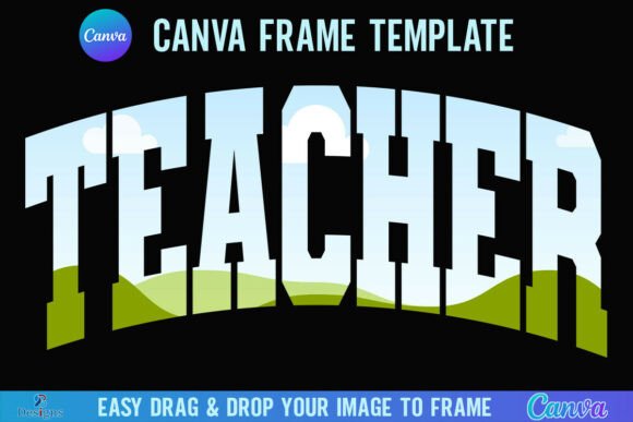 Teacher Canva Template Frame Varsity