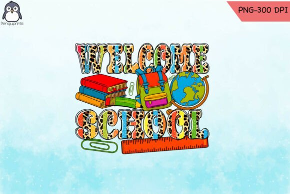 Welcome School Sublimation Teacher PNG